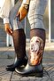Coffee Dog Printed Waterproof Women's Rain Boots - 2