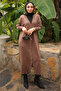 Dark Mink Cold Yarn Knitwear Cardigan - 3