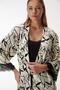 Women's Pajama Set with Lace Detail on Sleeves and Rope Strap, 3 Pieces - 2