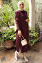 Plum Cold Yarn Knitwear Cardigan - 2