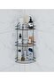 Adhesive Bathroom Organizer – Metal Shampoo Holder Shower Shelf Corner Organization