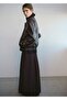 Oversize Leather Look Jacket - 6