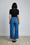 Women's Summer Relaxed Cut Patterned Woven Pants - 2