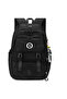 Black Men's School Backpack – for Primary and High School Students, Multi-Compartment, High Quality Fabric