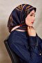 وشاح حريري بنمط زهرة المنك - 2
