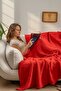 4 Layer Muslin Sofa Cover – Ultra Soft and Naturally Textured Sofa & Shoulder Shawl (130X170 cm) - 4
