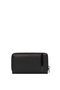 Genuine Leather Women's Wallet - Portfolio 65246-Black - 5
