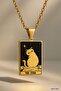 Star Cat Tarot Card - 316L Steel Necklace