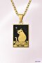 Star Cat Tarot Card - 316L Steel Necklace - 3