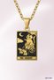 Cat Tarot Kart the Chariot War Car |   316L Steel Necklace - 3