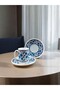 Topkapı Cup Set Patterned Tile Design 2-Person Porcelain Coffee Cups Ottoman Authentic 4 Pieces - 2