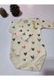 Girl Boy Child Baby Long Sleeve Snap Fastener Bodysuit-Badi 100% Organic Cotton 1-2-3-4-5-6 Years Old - 4