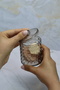 مجموعة منظم مكياج من 3 قطع بتصميم لؤلؤي من الأنتراشيت مع غطاء، منظم متعدد الأغراض للحمام وسطح المكتب - 7
