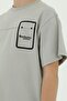 Crew Neck Boy's Print Detailed T-Shirt and Shorts Double Set - 5
