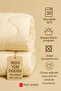 Single Merino Lamb Wool Quilt (100% Pure Merino Lamb Wool) 155 X 215 cm Size, 2500 Grams - 3