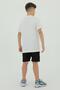 Crew Neck Boy's Print Detailed T-Shirt and Shorts Double Set - 8
