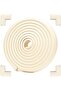 Flexible and Soft Rubber Cream Color Edge Protector with 3m Tape Gift 2 Meters 4 Pieces Corner Protectors - 4