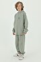 Hooded Printed Cotton Pique Boy's 2-Piece Top and Bottom Tracksuit Set