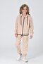 Boy's Pique Fabric Zippered Hooded Print Detailed Double Pocket Tracksuit Set - 5