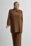 Beaded Detail Plus Size Pants Suit 20731 - 2