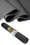 PVC Yoga Mat EM-9306-H Non-Slip 3mm Thick for Yoga, Pilates & Home Workouts Black