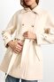 Reglan Sleeve Double Breasted Short Coat Ekru 3150 - 5