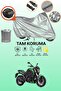 Gray Rear Bag Compatible Bajaj Dominar 400 Ug Compatible Motorcycle Tarpaulin, Protective Cover