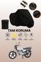 Black Mondial 100 Uag Compatible Motorcycle Cover, Protective Cover, Motorcycle Tarpaulin
