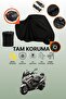 Black Lock and Tail Bag Compatible Sym Maxsym 600I Abs Compatible Motorcycle Tarpaulin, Protective Cover