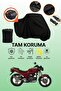 Black Rear Bag Compatible Kanuni Freedom 200 Compatible Motorcycle Tarpaulin, Protective Cover