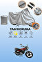 Gray Lock Compatible Mondial 135 Uag Compatible Motorcycle Cover, Protective Cover