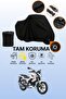 Black Lock Compatible Rks Titanic 150-S Compatible Motorcycle Tarpaulin, Protective Cover