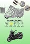 Gray Bmw C 400 X Compatible Motorcycle Tarpaulin, Protective Cover, Motor Tarpaulin