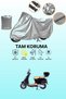 Grey Falcon Cooper 50 Efi Compatible Motorcycle Tarpaulin, Protective Cover, Motor Tarpaulin