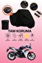 Black Rear Bag Compatible Honda Cbr 250 R Compatible Motorcycle Tarpaulin, Protective Cover