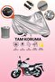 Gray Rear Bag Compatible Rks Titanic 150-R Compatible Motorcycle Cover, Protective Cover