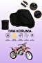 Black Apachi 4V Cross Compatible Motorcycle Cover, Protective Cover, Motorcycle Tarpaulin