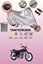 Gray Rear Bag and Lock Compatible Yamaha Sr125 Compatible Motorcycle Tarpaulin