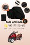 Black Lock and Tail Bag Compatible Yuki Yb250Zkt Optimus Compatible Motorcycle Tarpaulin, Protective Cover