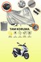 Gray Lock and Tail Bag Compatible Rks Cityblade Compatible Motorcycle Tarpaulin, Protection Cover