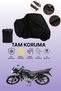 Black Tail Bag and Lock Incompatible Kuba Xf 139 Compatible Motorcycle Tarpaulin