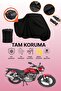 Black Tail Bag Compatible Mondial 125 Mh Drift Compatible Motorcycle Tarpaulin, Protective Cover
