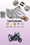 Gray Lock Compatible Kawasaki Versys 1000 Se Compatible Motorcycle Tarpaulin, Protective Cover