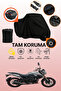 Black Lock and Tail Bag Compatible Falcon Sharp 170 Compatible Motorcycle Tarpaulin, Protective Cover