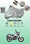 Gray Bajaj Discover 125 St Compatible Motorcycle Tarpaulin, Protective Cover, Motor Tarpaulin