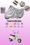 Gray Vespa Primavera 50 Touring Compatible Motorcycle Cover, Protective Cover, Motorbike Cover