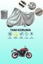 Gray Kawasaki Z 650 Compatible Motorcycle Cover, Protective Cover, Motorbike Cover