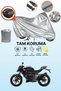 Gray Tail Bag Compatible with Kawasaki Z 250Sl Compatible Motorcycle Tarpaulin