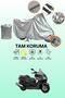 Gray Lock Compatible Yamaha Majesty 400 Compatible Motorcycle Cover, Protective Cover
