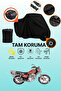 Black Lock and Tail Bag Compatible Kuba Kb150-9 Compatible Motorcycle Tarpaulin, Protective Cover